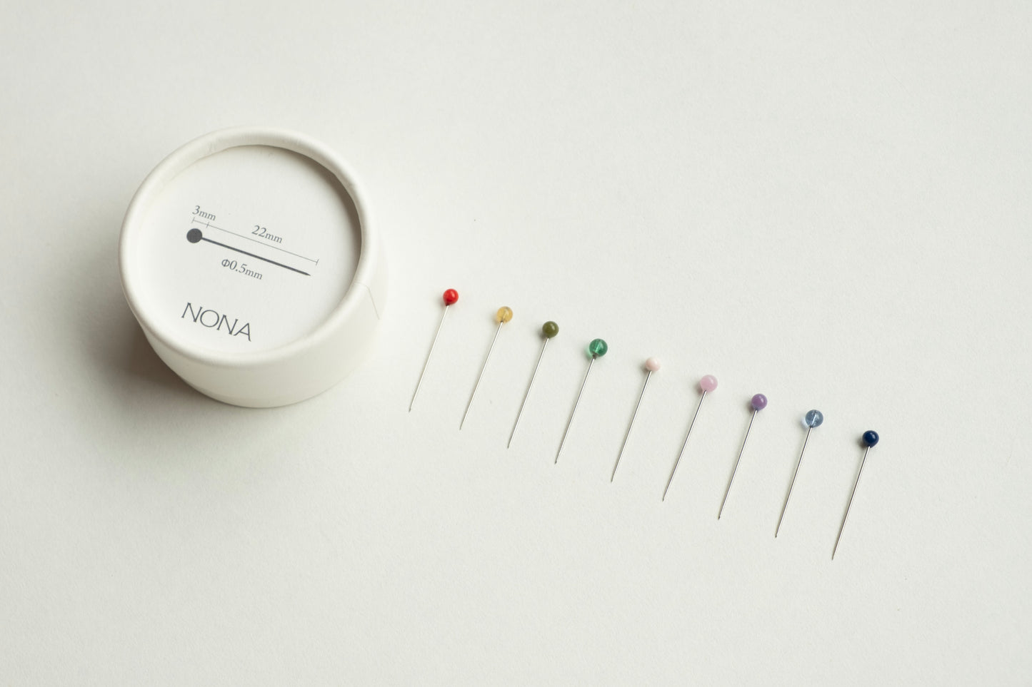 90 GLASS HEADED PINS