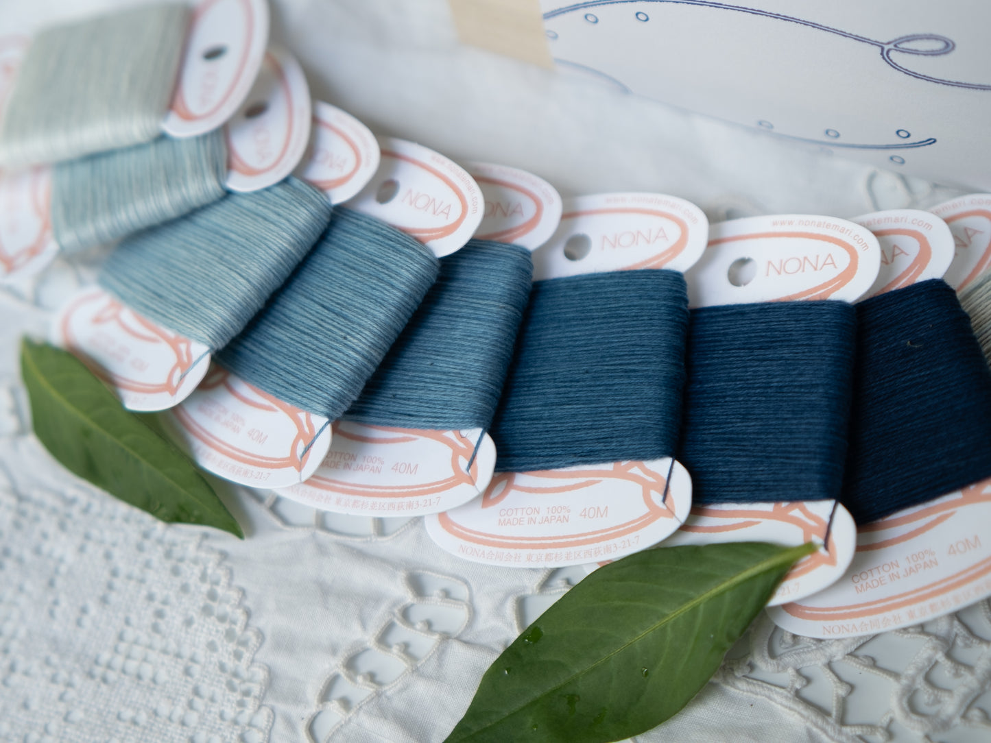 SUKUMO indigo special set - NONA Thread & NONA Fine Thread