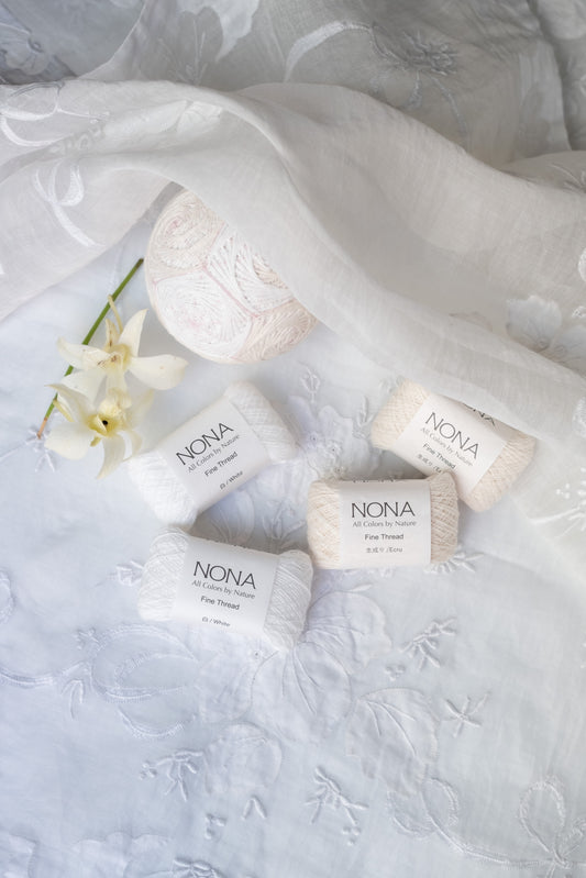NONA ECRU / WHITE - NONA細糸4個セット