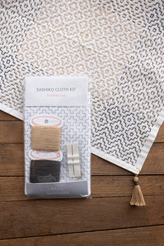 AYUFISH int. 【Japanese Kilim】Sashiko Cloth KIT