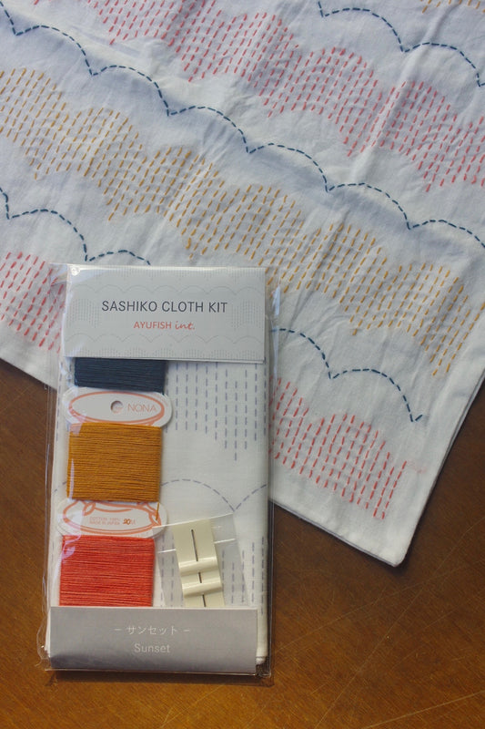 AYUFISH int. 【SUNSET】Sashiko Cloth KIT