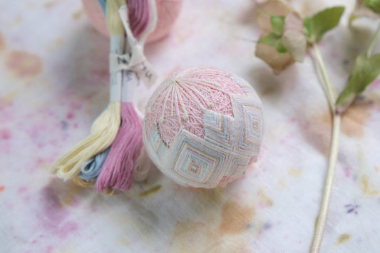 Temari Kit Peach Flower  