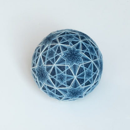 "Ever Onward, With Each Day" - Temari Bouquet "Indigo Flowers"