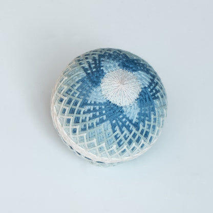 "Morning glory, Moonflower" - Temari Bouquet "Indigo Flowers"