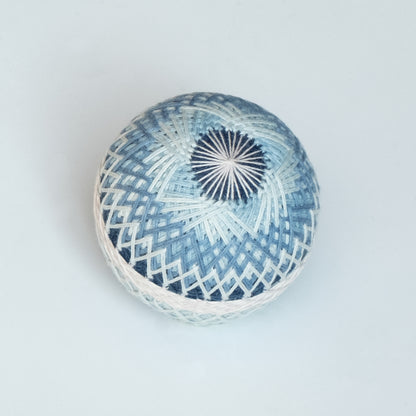 "Morning glory, Moonflower" - Temari Bouquet "Indigo Flowers"