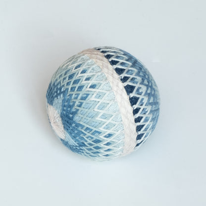 "Morning glory, Moonflower" - Temari Bouquet "Indigo Flowers"