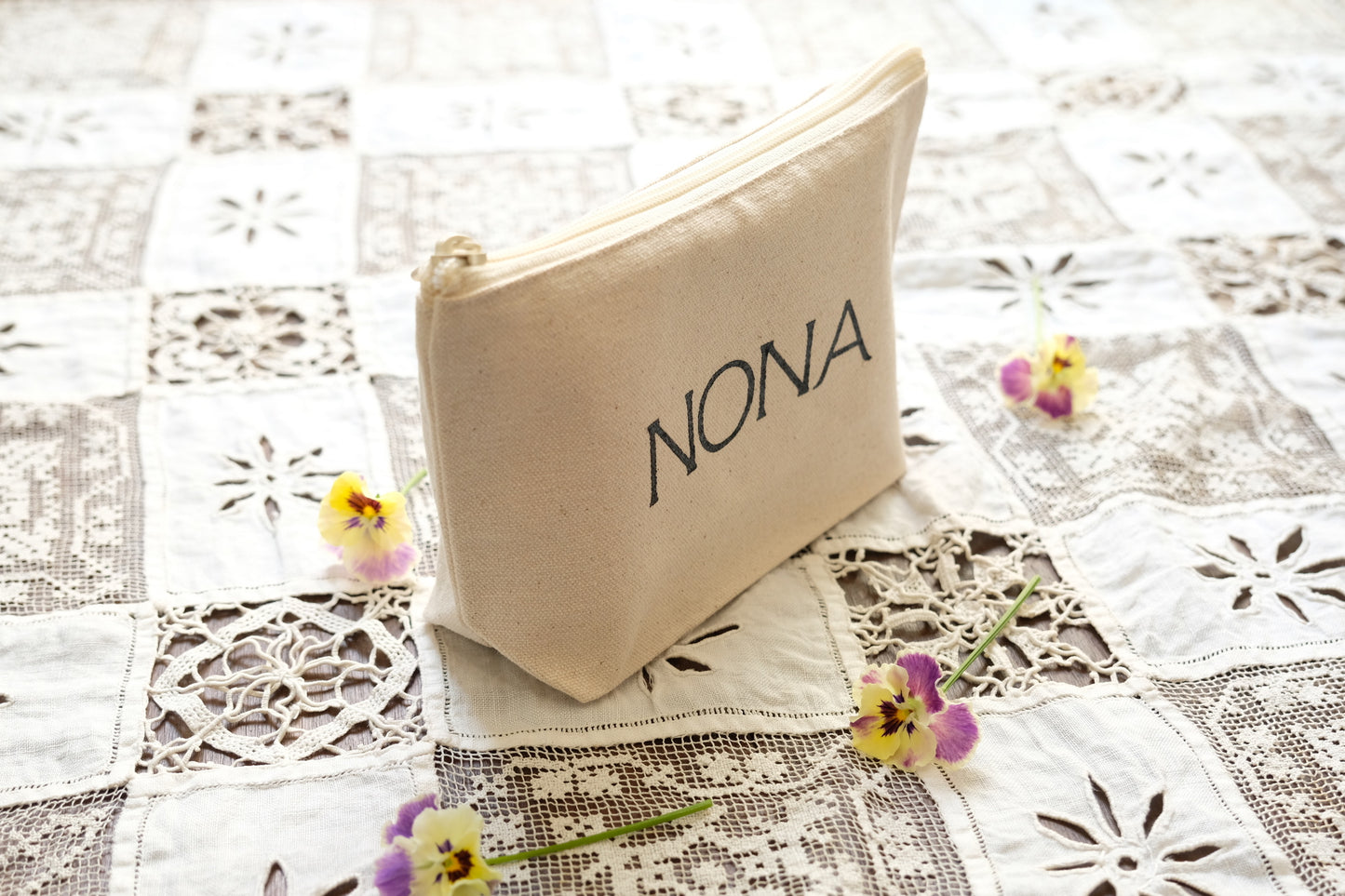 NONA Logo Cotton Pouch