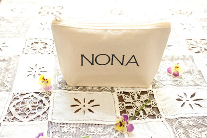 NONA Logo Cotton Pouch