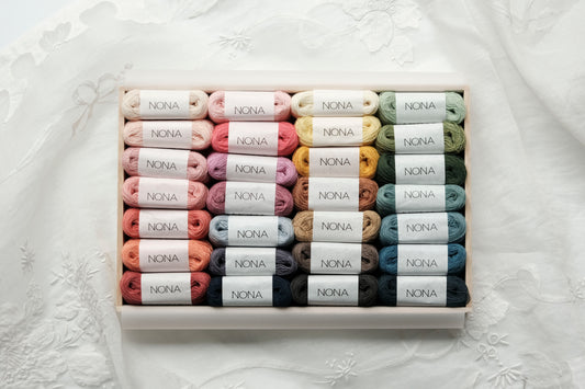 Plant-dyed Thread Box - NONA Fine Thread 28-color Set