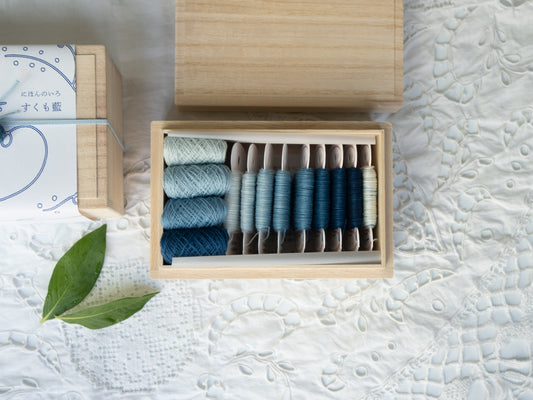 SUKUMO indigo special set - NONA Thread & NONA Fine Thread