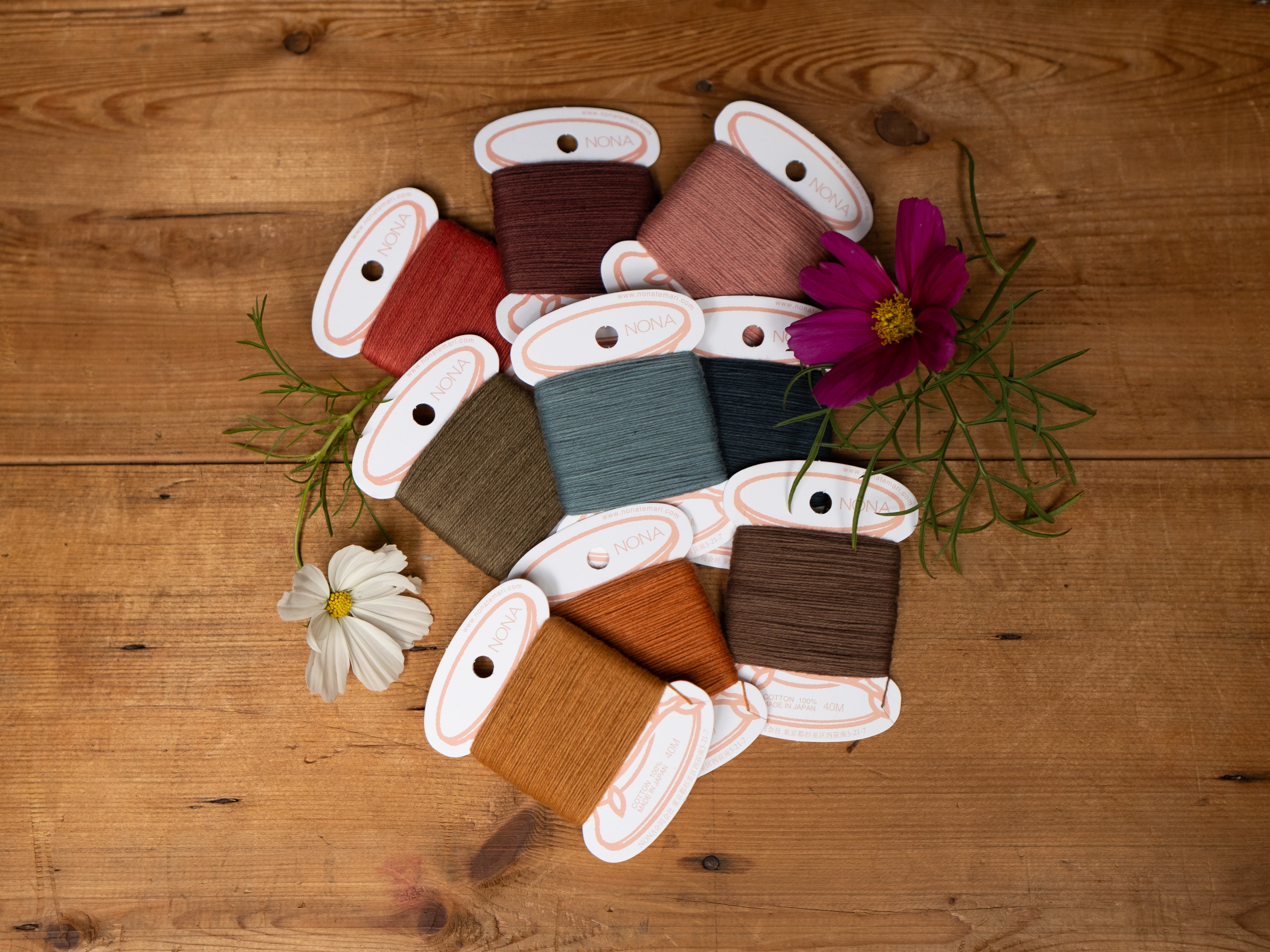 NONA 多色糸セット ポストカード付き NONA 多色糸セット ポストカード付き