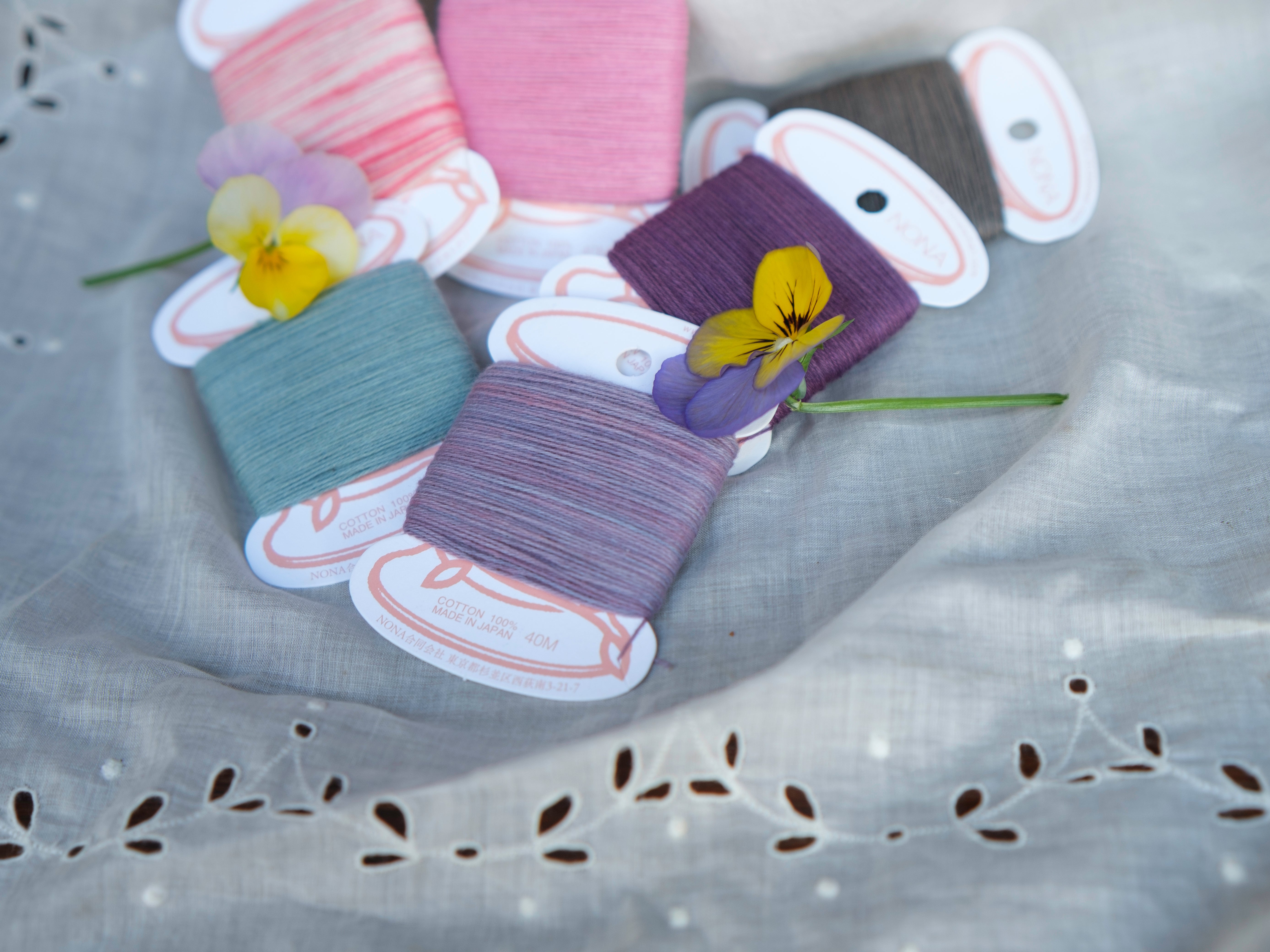 NONA 多色糸セット ポストカード付き NONAカード糸 (単品) - Spring Palette